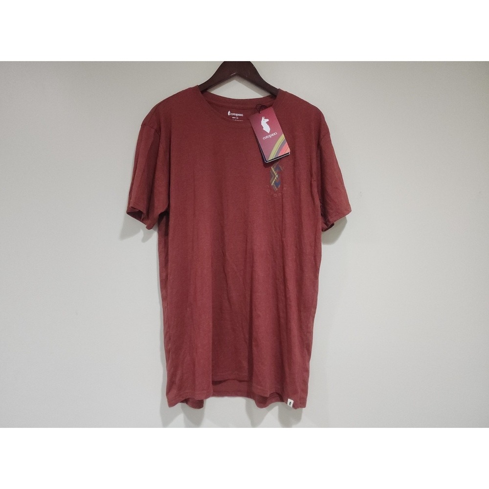 Cotopaxi Llama Lover T Shirt Mens 2XL Rust Graphic Organic Cotton Quick Drying